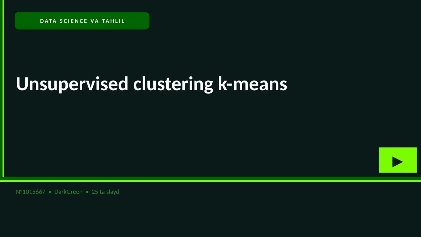 DATA SCIENCE VA TAHLIL 1