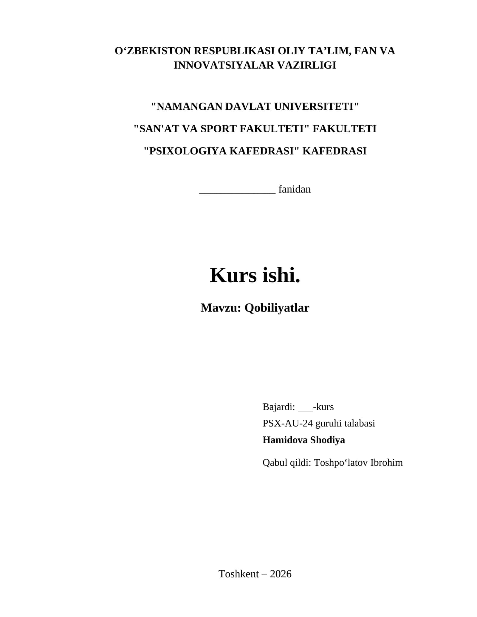 Qobiliyatlar 1