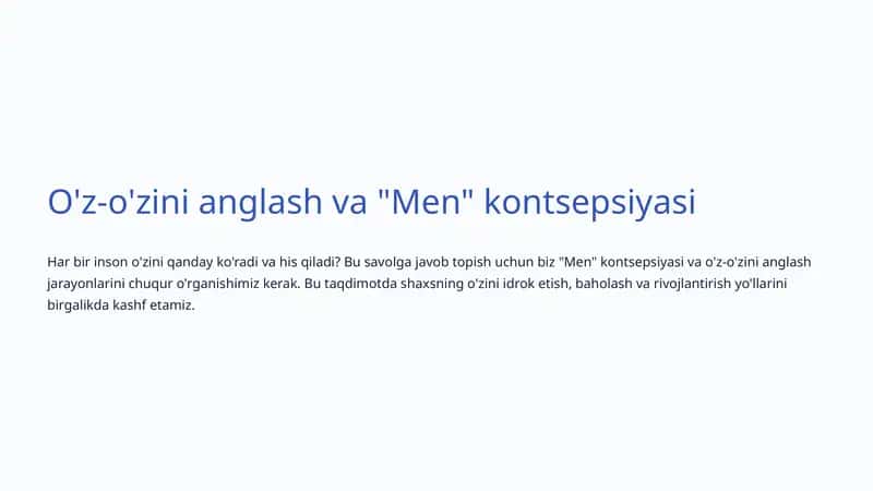 Men kontsepsiyasi 1
