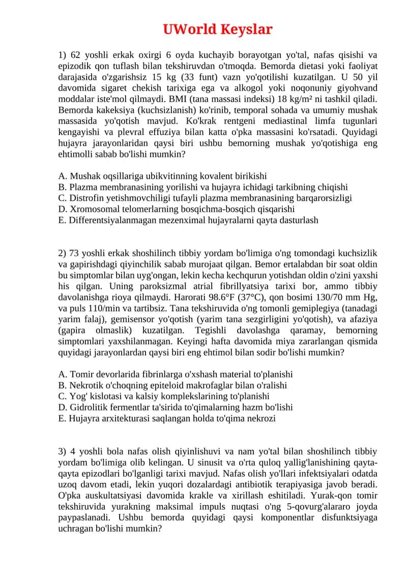 UWorld Keyslar 1
