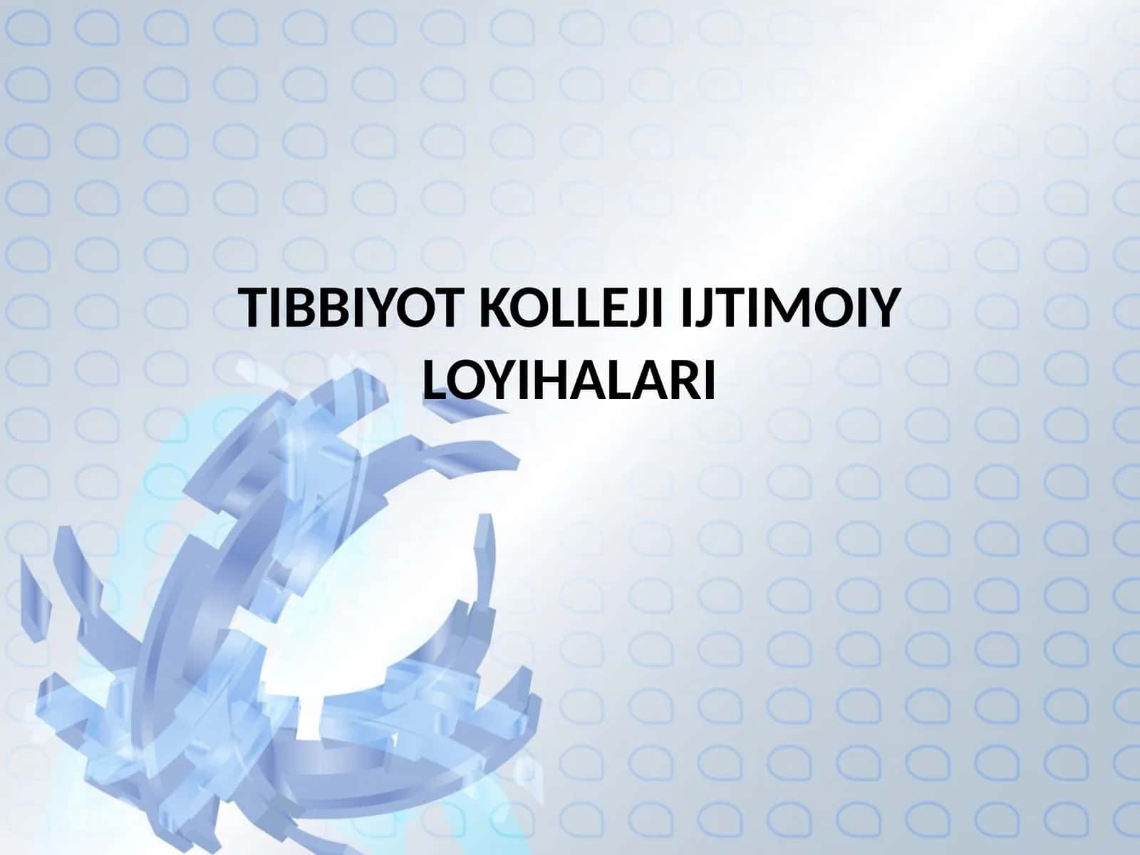 Tibbiyot kolleji ijtimoiy loyihalari 1