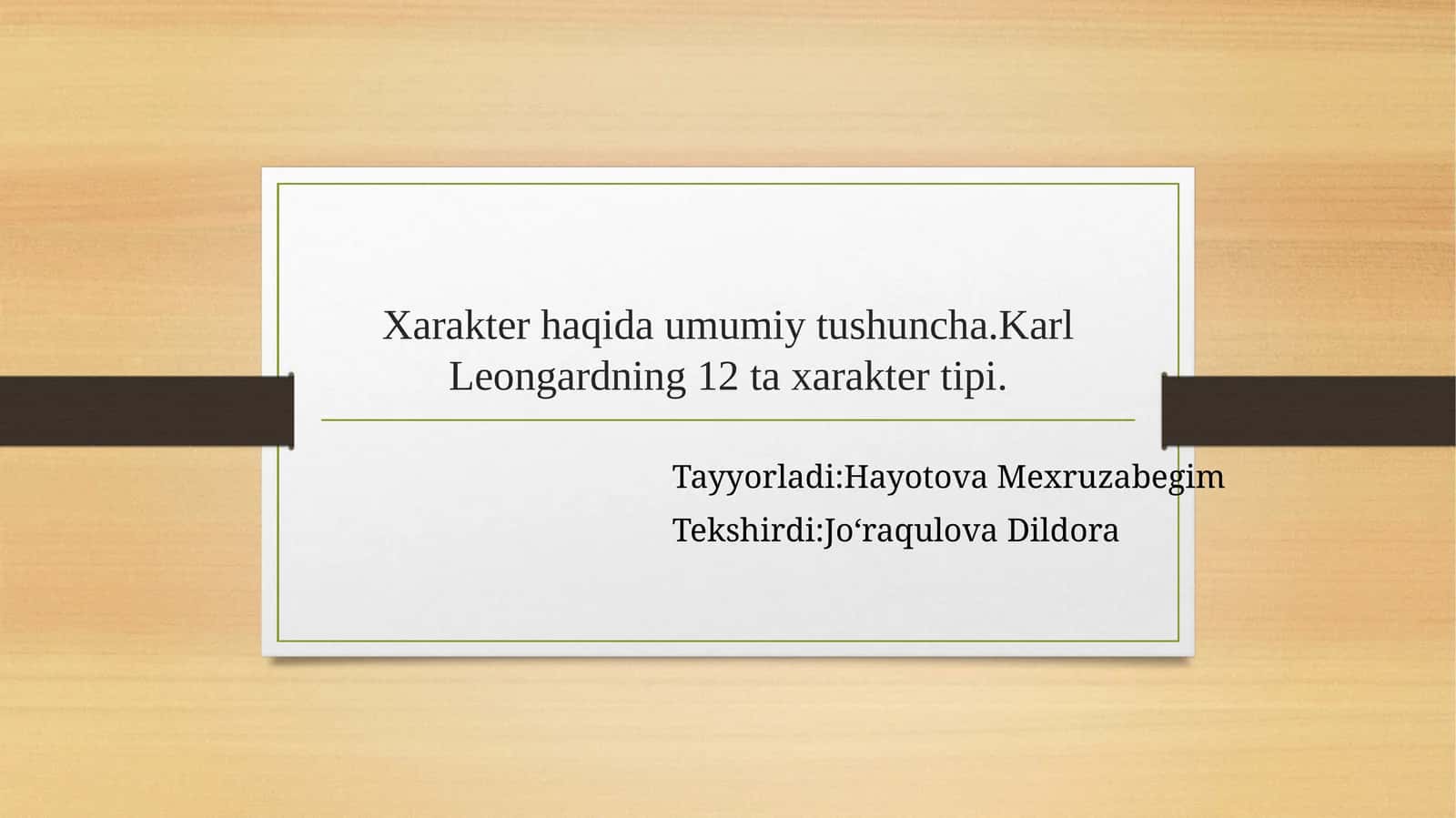 12 taxarakter tipi 1