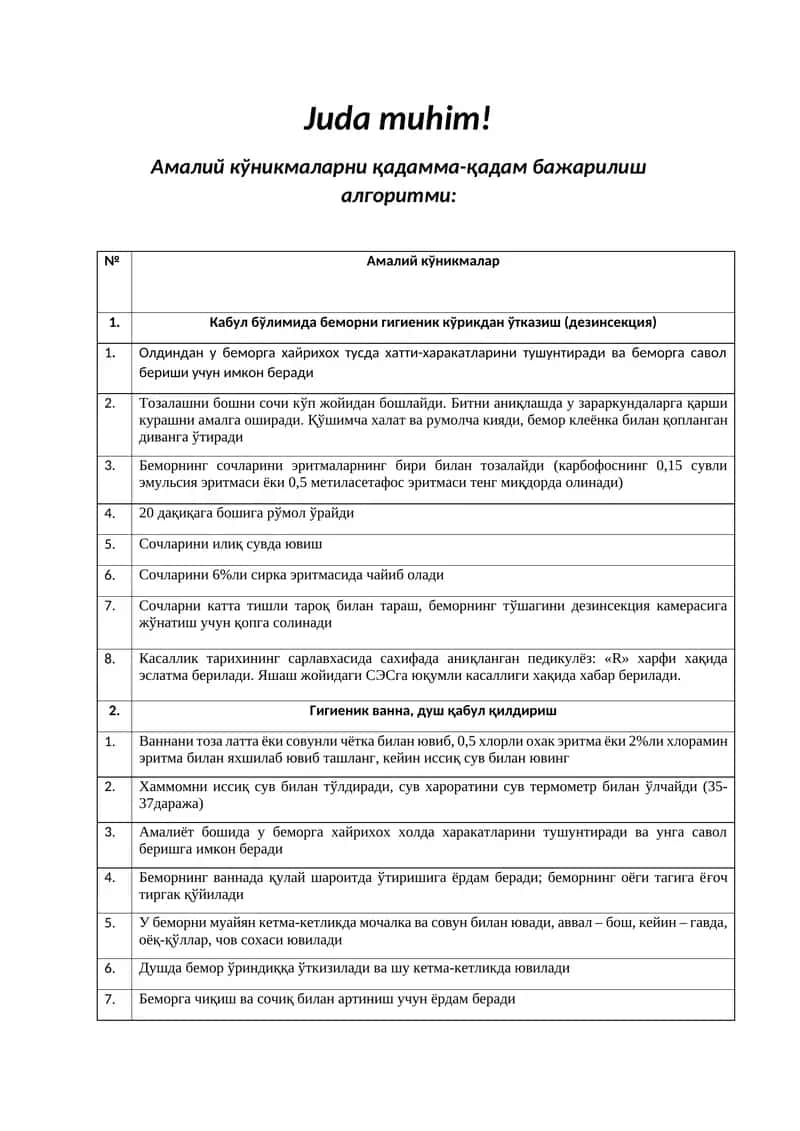 Амалий кўникмалар 1