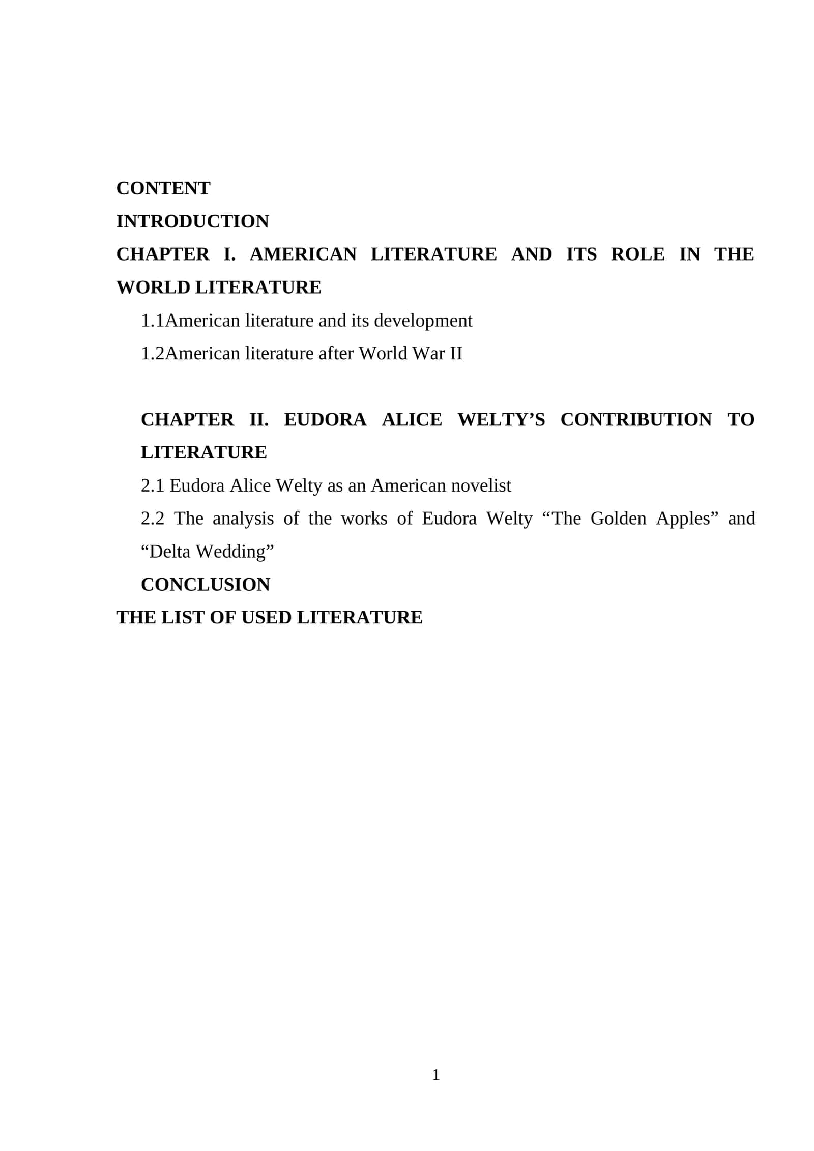 Women Writers in American Literature 1