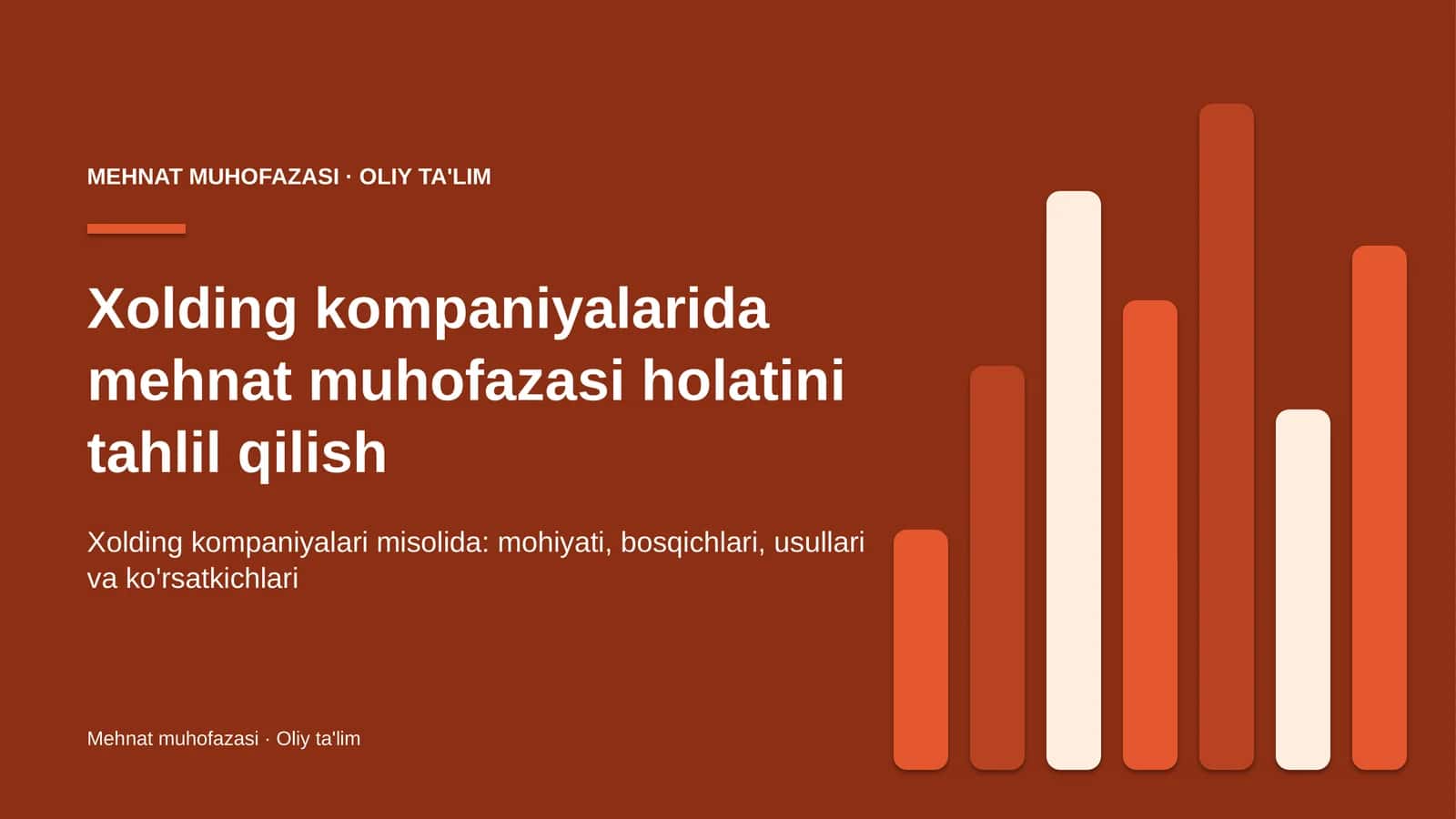 xolding kompaniyalarida mehnat muhofazasi holatini tahlil qilish 9955 1