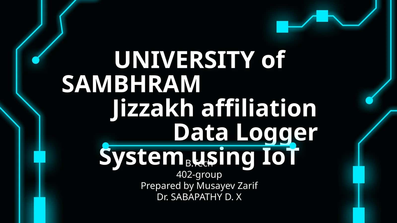 Data Logger System using IoT 1