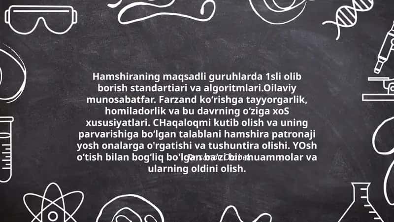 Hamshiraning maqsadli guruhlarda 1-si 1