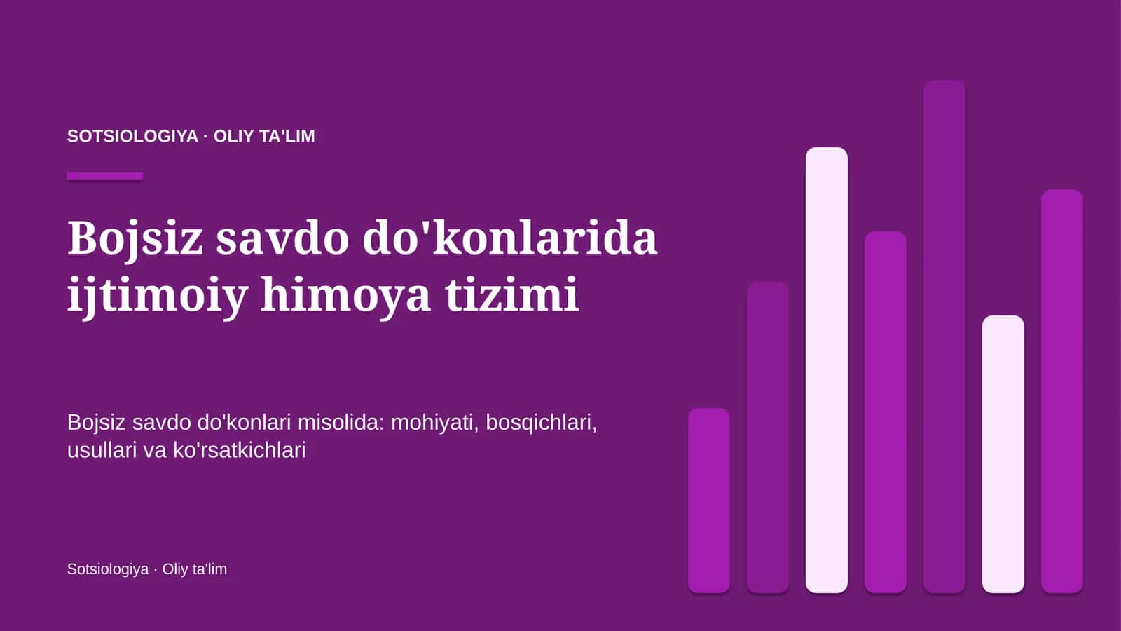 Bojsiz savdo do'konlarida ijtimoiy himoya tizimi 1