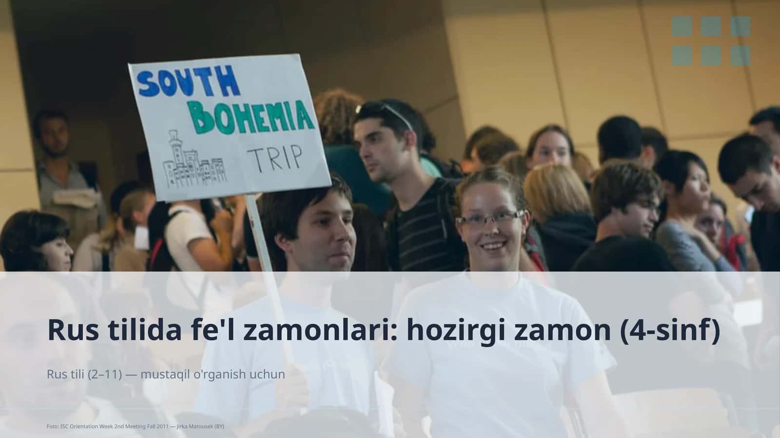 Rus tilida fe'l zamonlari: hozirgi zamon (4-sinf) 1