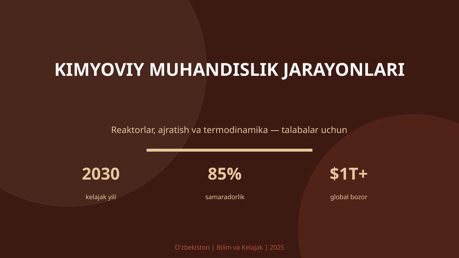 Kimyoviy muhandislik jarayonlari 1