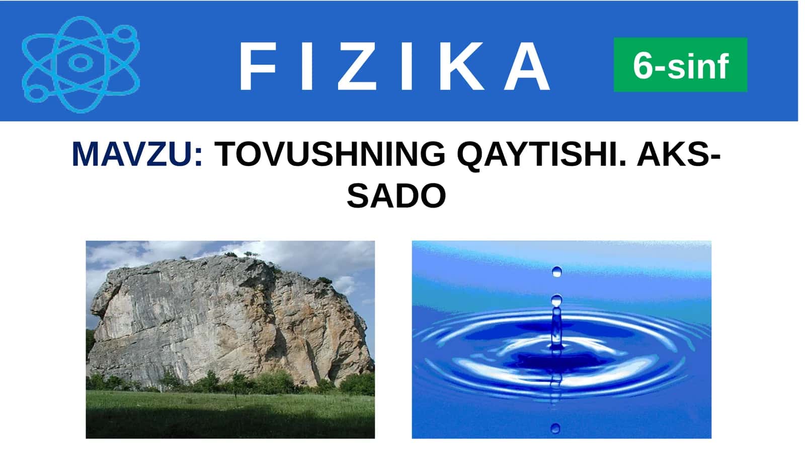 TOVUSHNING QAYTISHI. AKS-SADO 1
