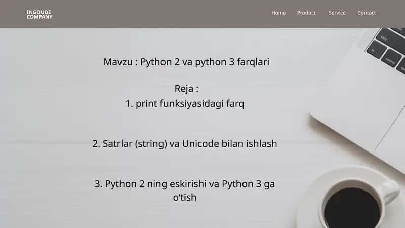 Python 2 va python 3 farqlari 1