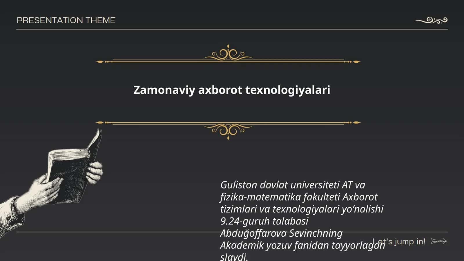 Zamonaviy axborot texnologiyalari 1