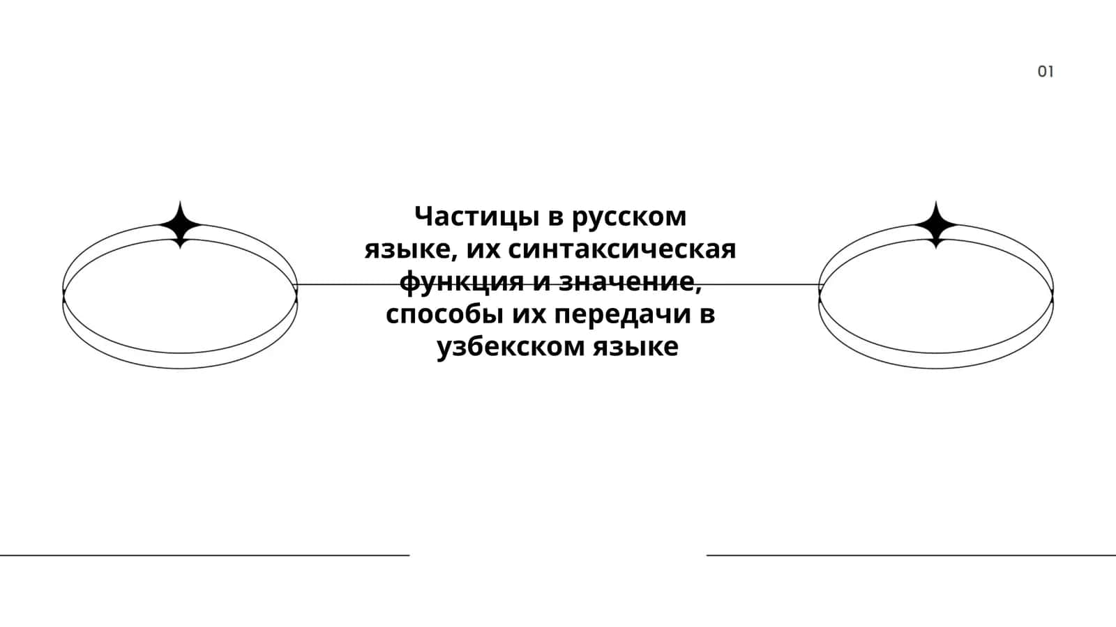 Частицы в русском языке, их синтаксическая функция и значение, способы их передачи в узбекском языке 1