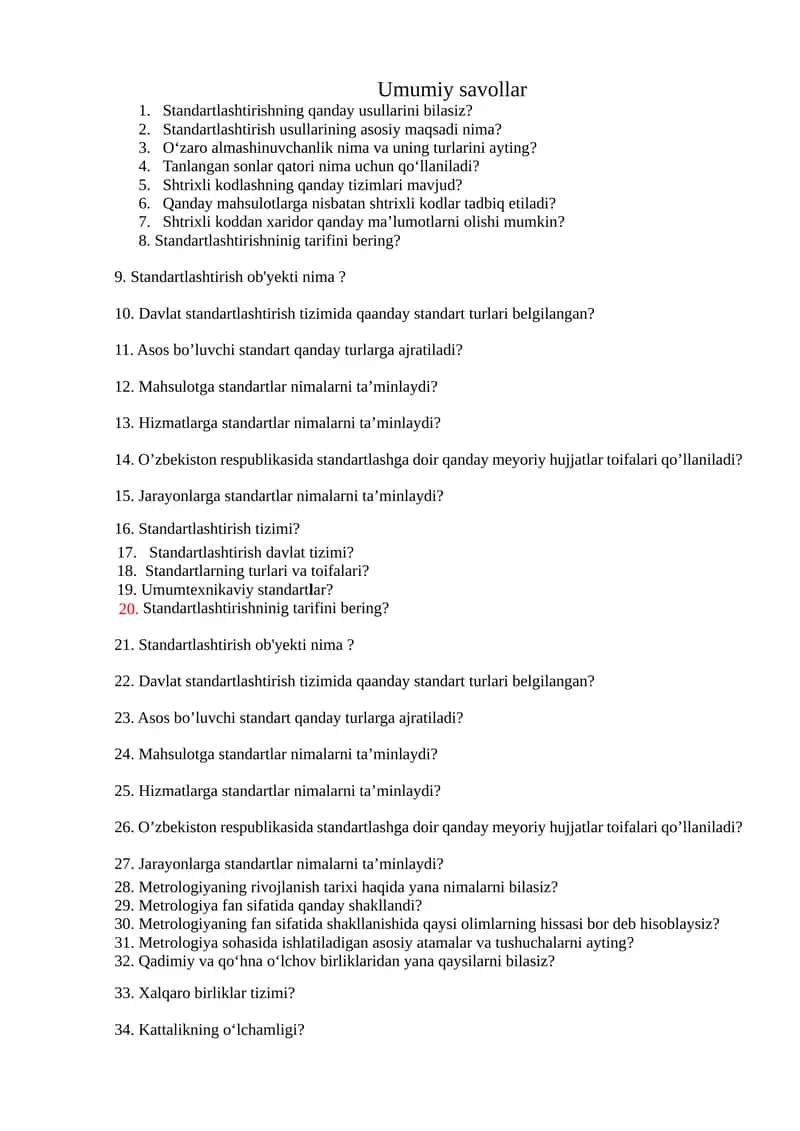 Standartlashtirish 1
