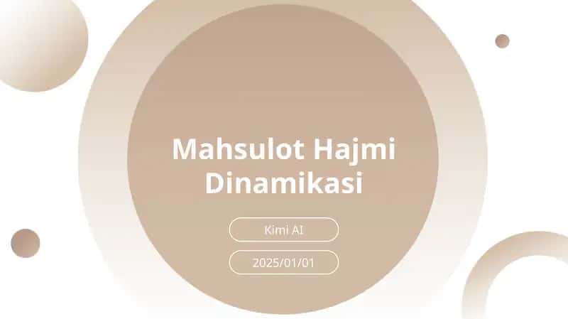 Mahsulot Hajmi Dinamikasi 1