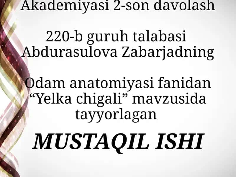 Yelka chigali 1