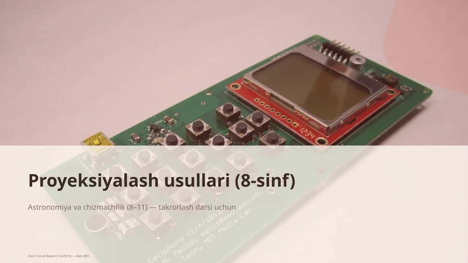 Proyeksiyalash usullari (8-sinf) 1