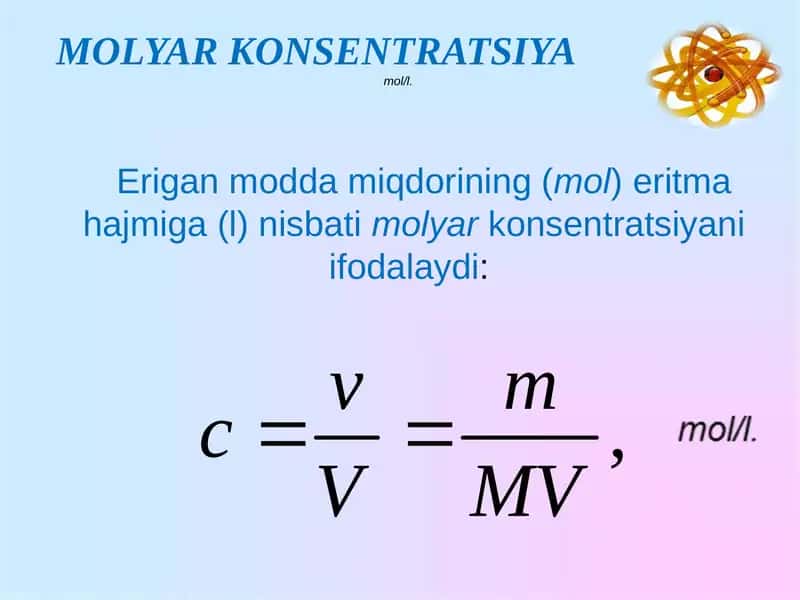 MOLYAR KONSENTRATSIYA 1