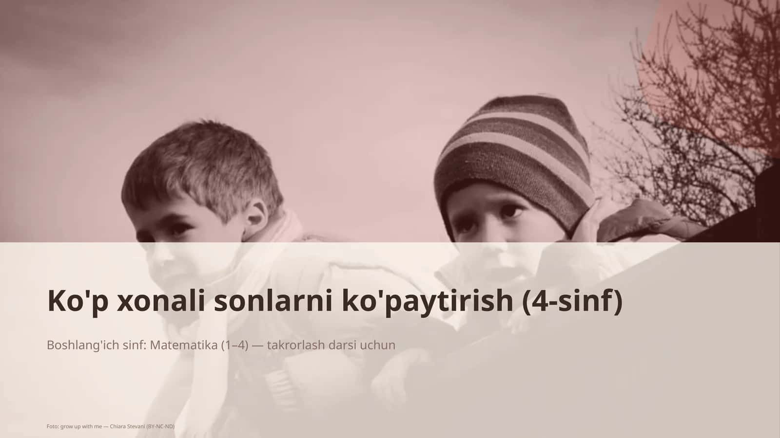 Ko'p xonali sonlarni ko'paytirish (4-sinf) 1