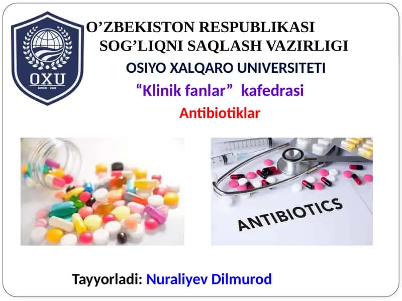 Antibiotiklar 1
