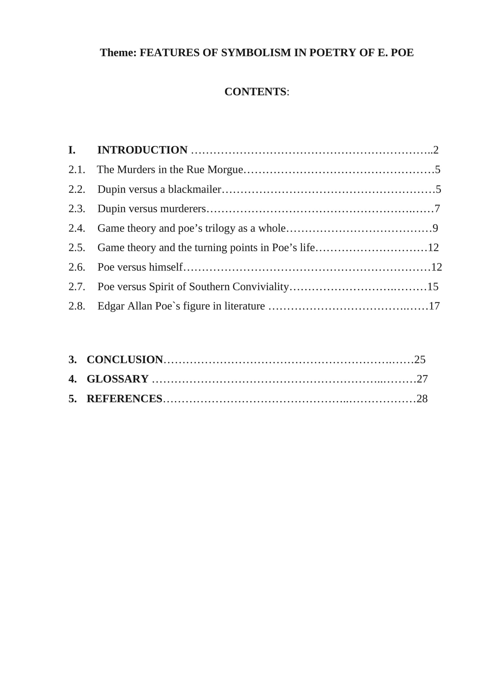 FEATURES OF SYMBOLISM IN POETRY OF E. POE 1