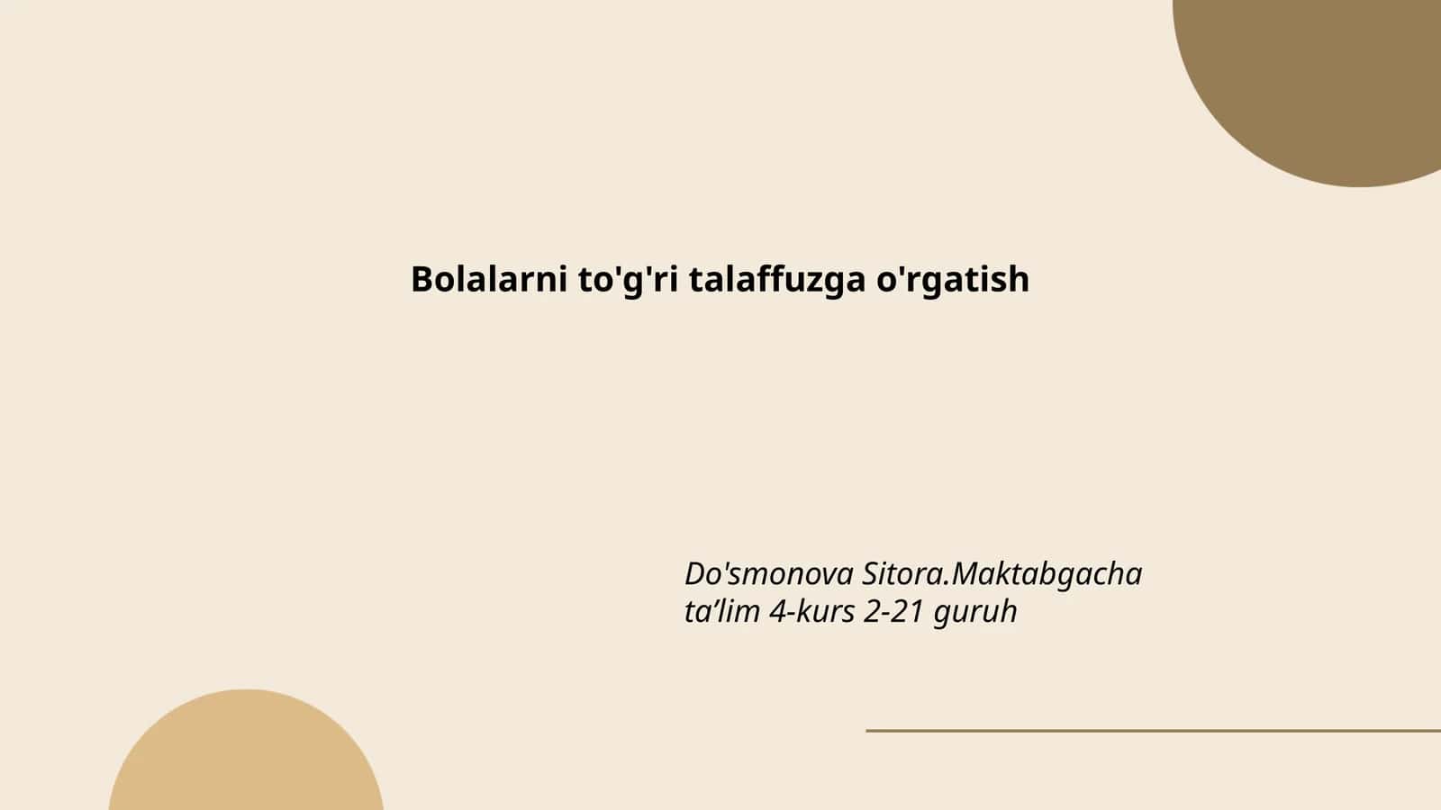 Ovozli harflarni to'g'ri talaffuz qilish 1