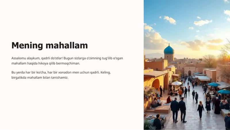 Mening mahallam 1