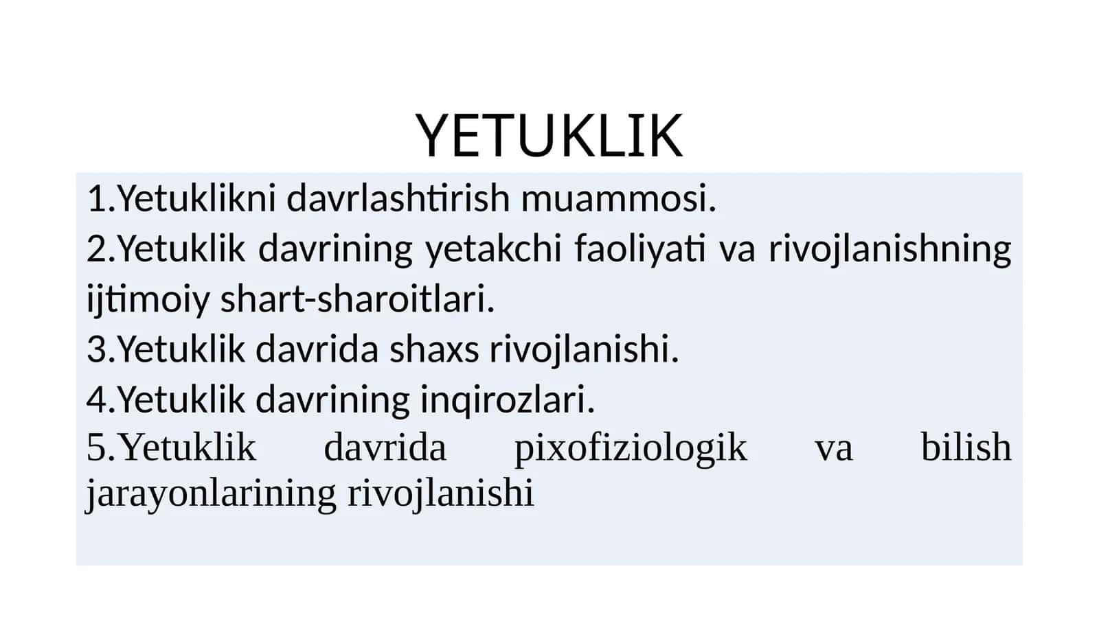 Yetuklik 1