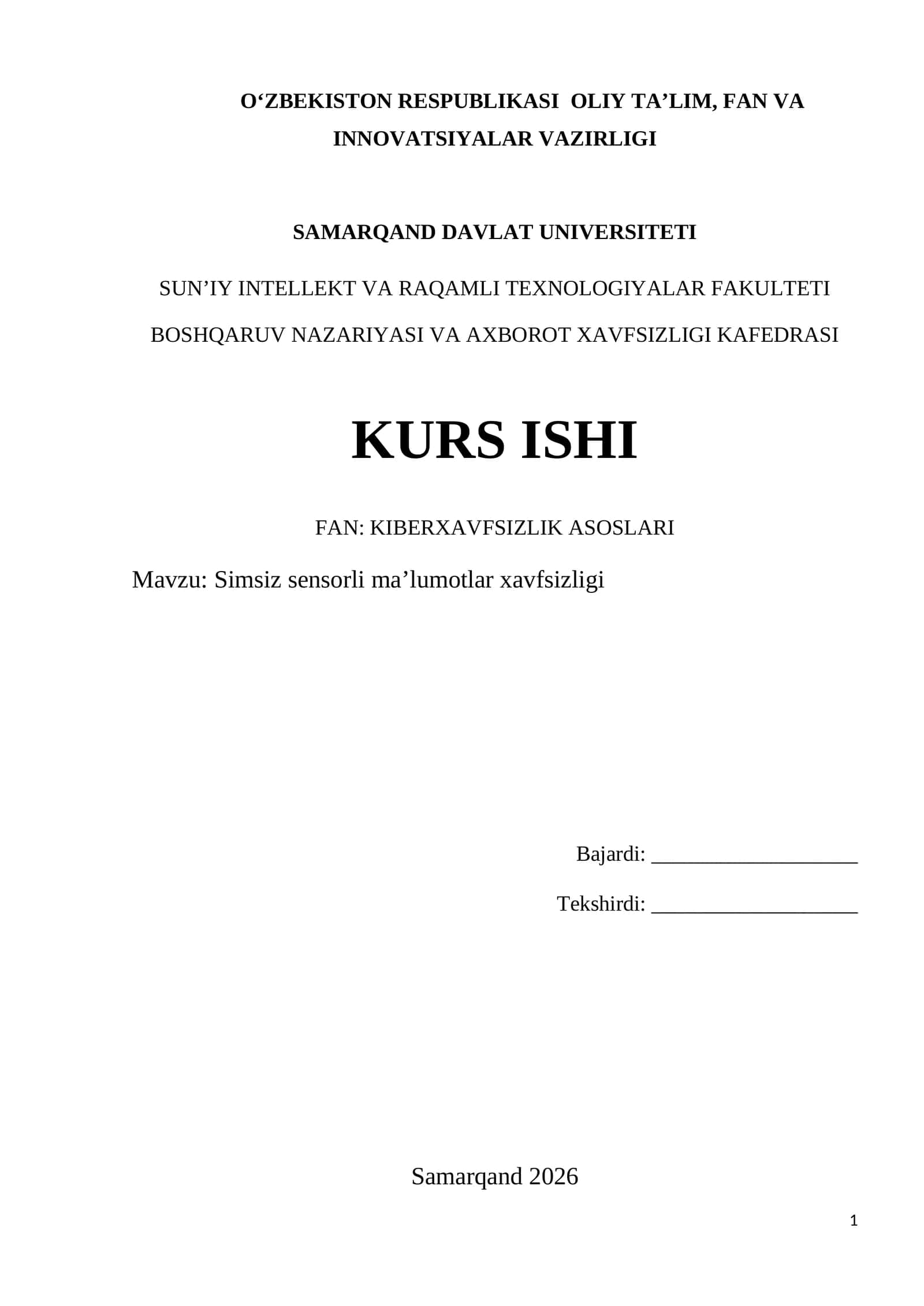 Simsiz sensorli ma’lumotlar xavfsizligi 1