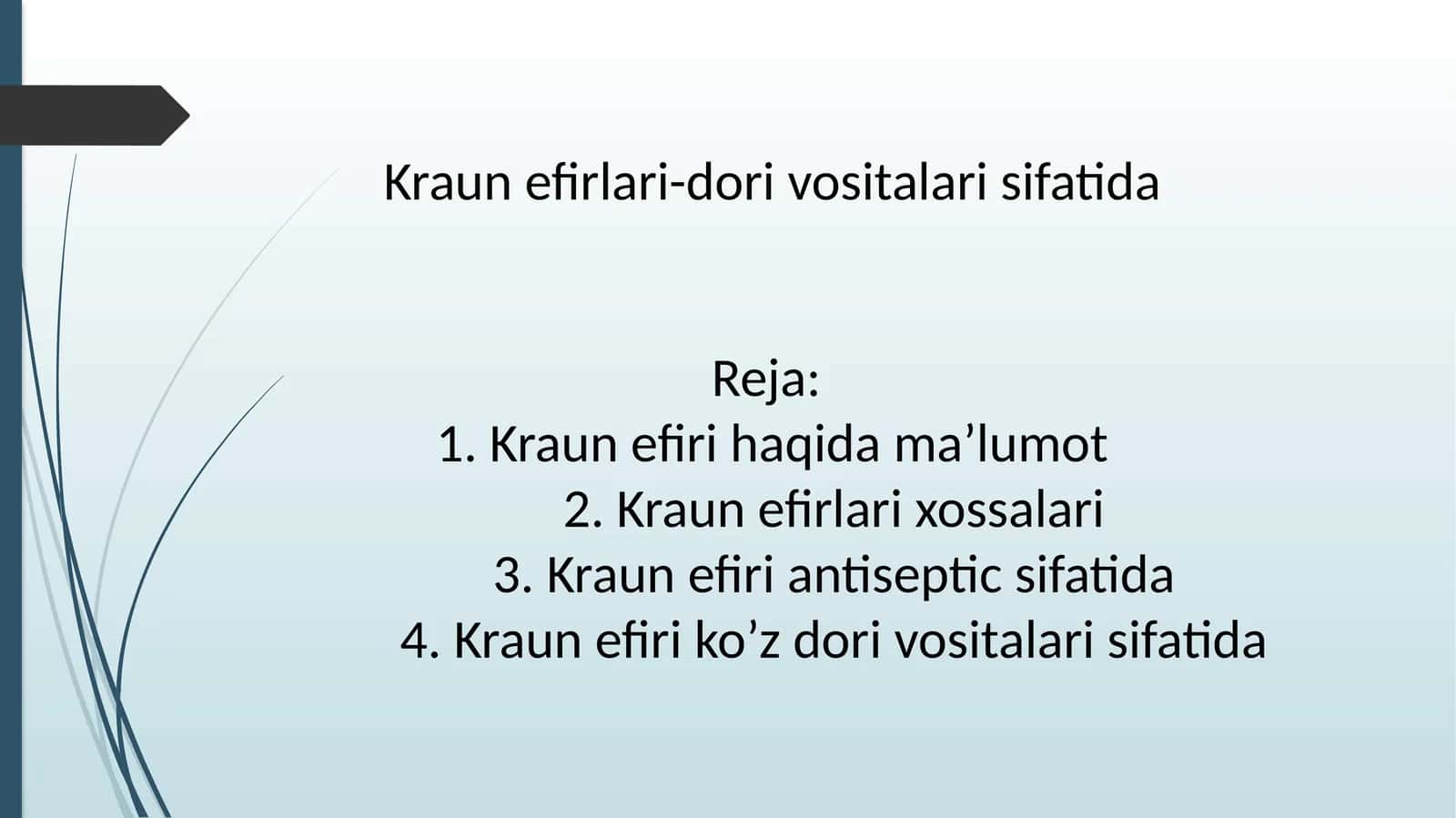 Kraun efirlari 1