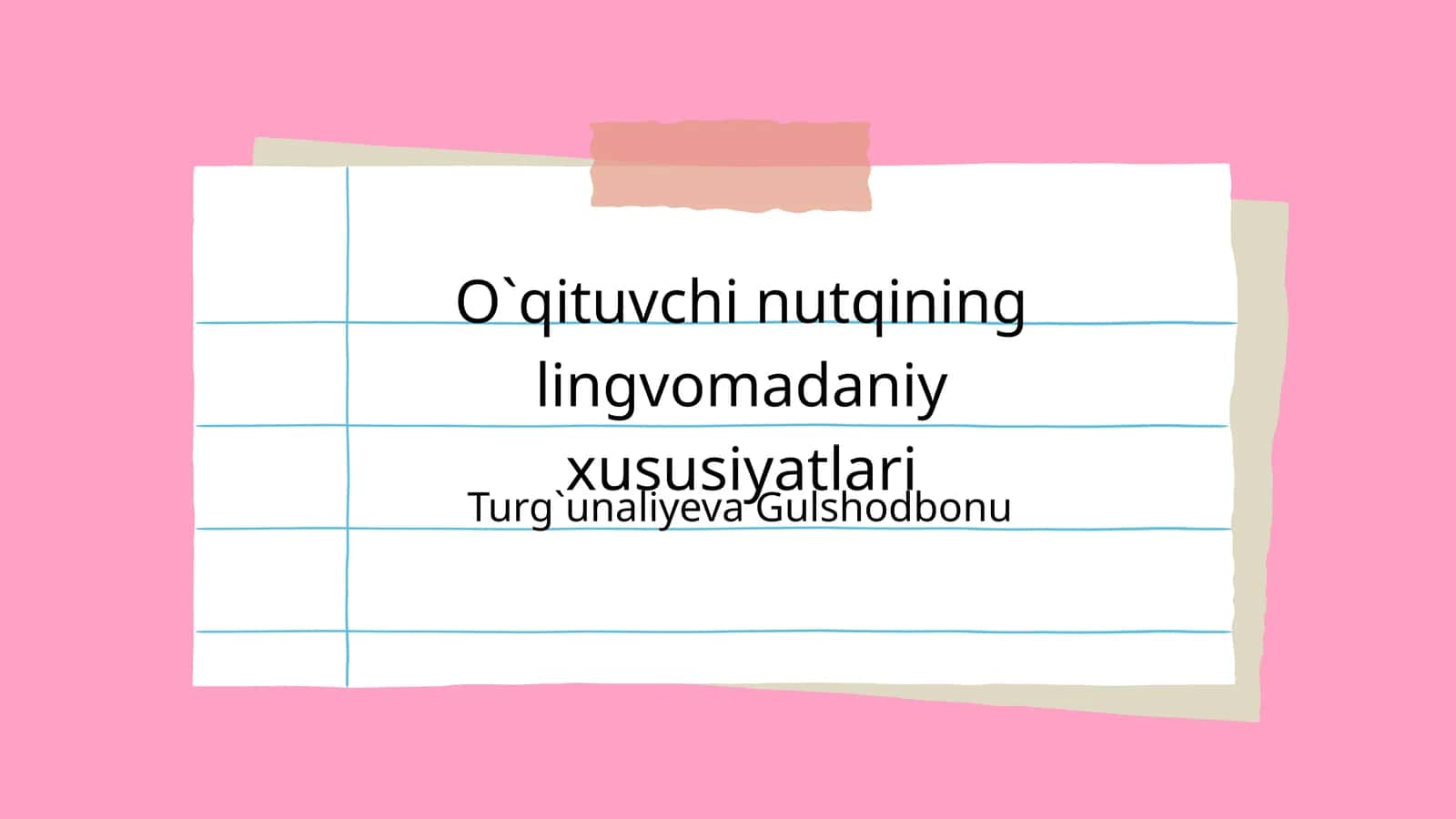 O`qituvchi nutqining lingvomadaniy xususiyatlari 1