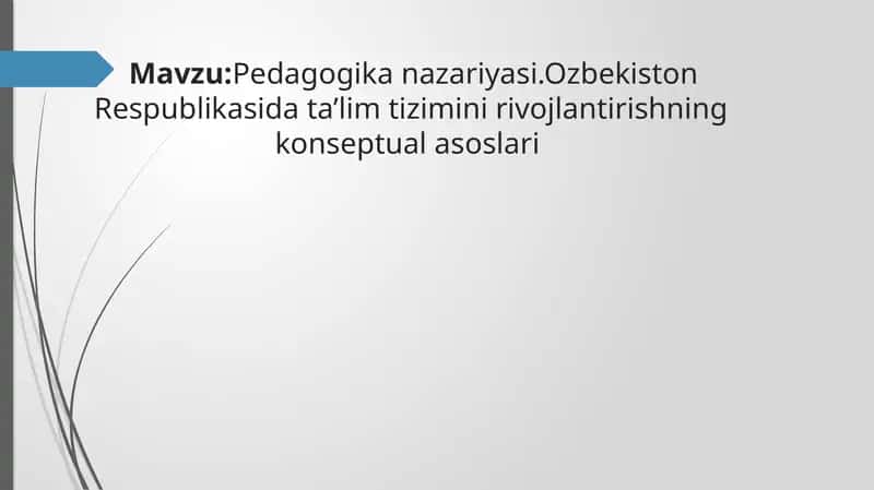 Ta'lim to'g'risida 1