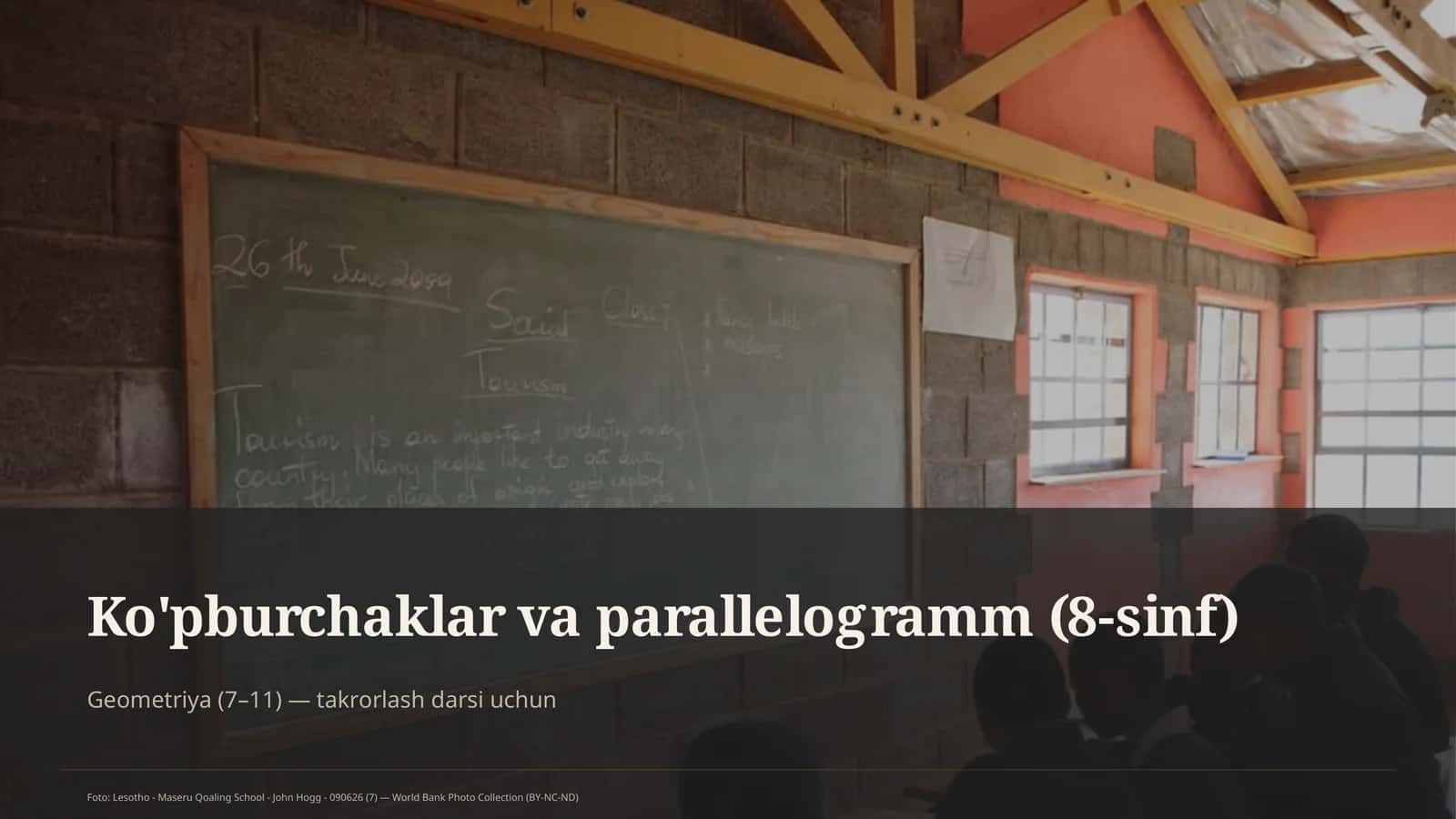 Ko'pburchaklar va parallelogramm (8-sinf) 1