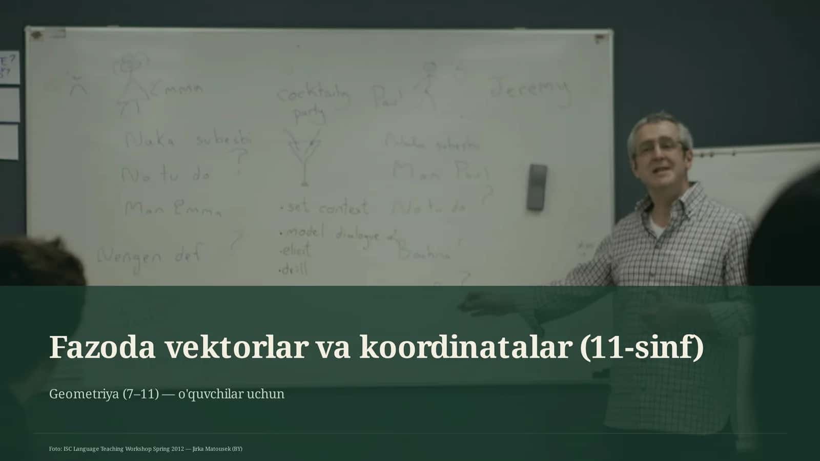 Fazoda vektorlar va koordinatalar (11-sinf) 1
