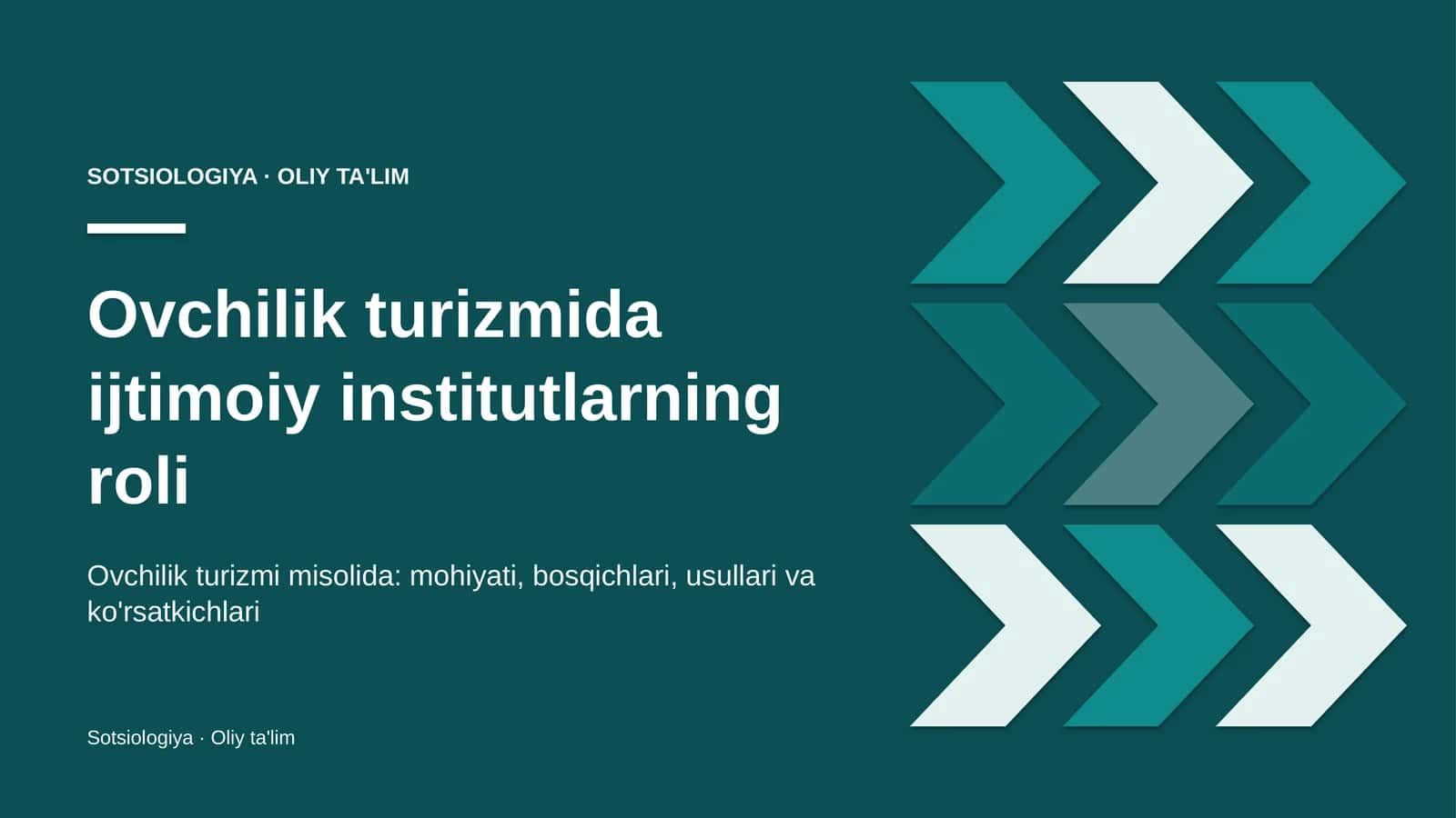 ovchilik turizmida ijtimoiy institutlarning roli 3053 1