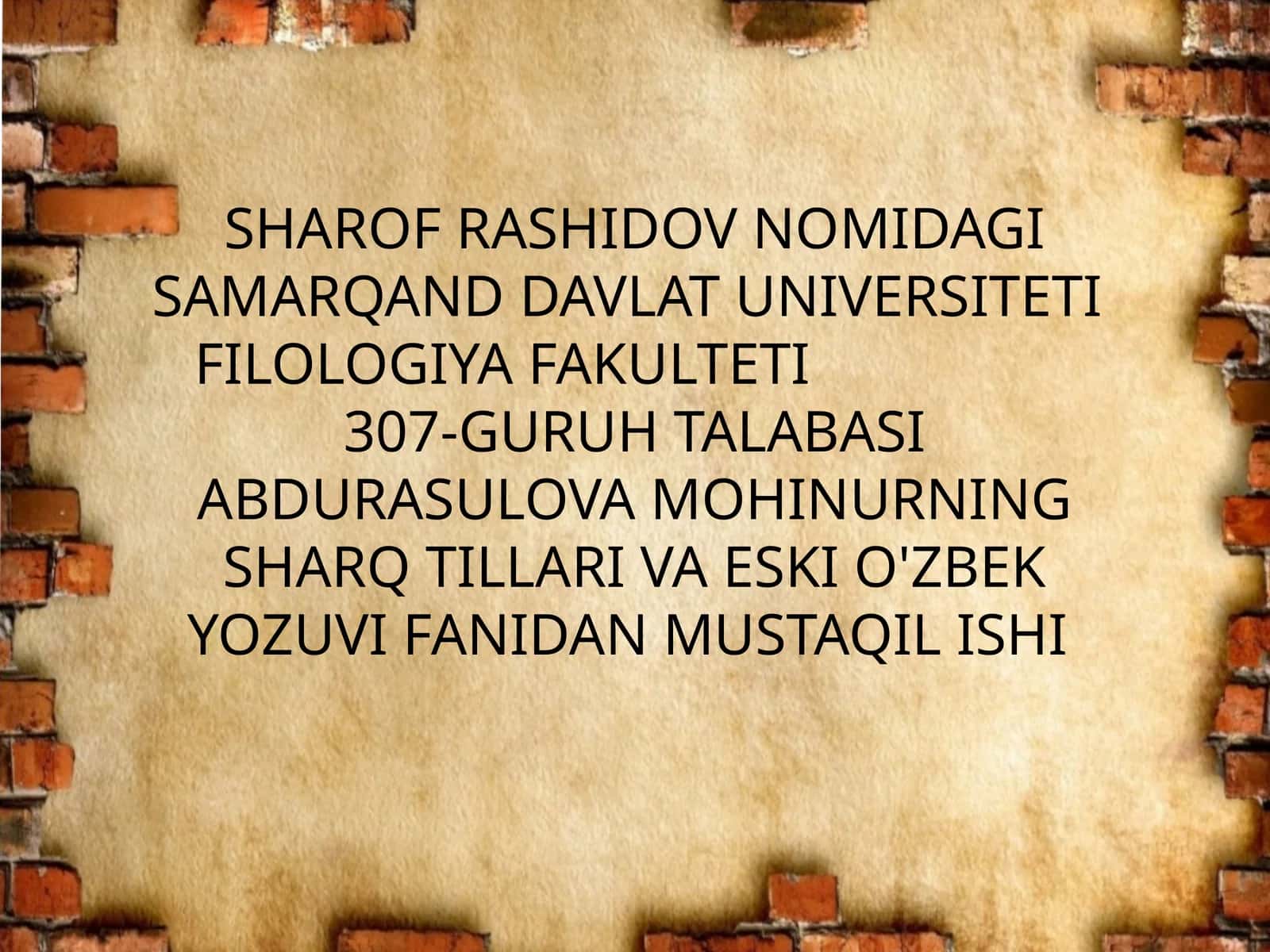 SHARQTILLARIVAESKIO'ZBEKYOZUVIFANIDANMUSTAQILISHI 1