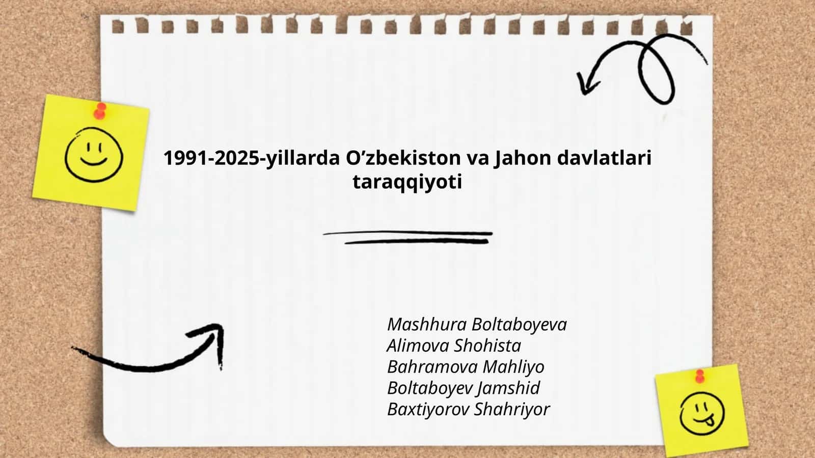 1991-2025-yillarda Oʼzbekiston va Jahon davlatlari taraqqiyoti 1