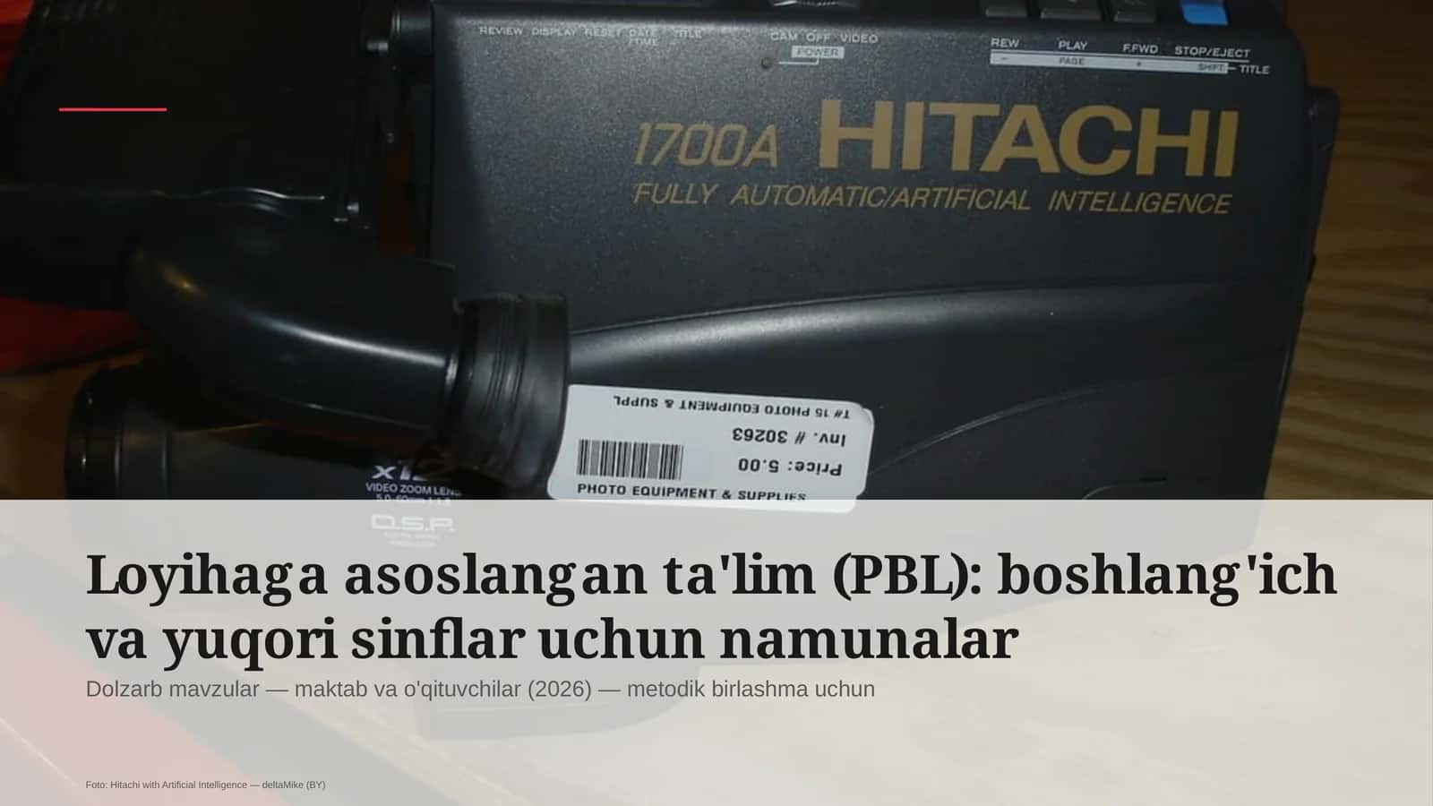 Loyihaga asoslangan ta'lim (PBL): boshlang'ich va yuqori sinflar uchun namunalar 1