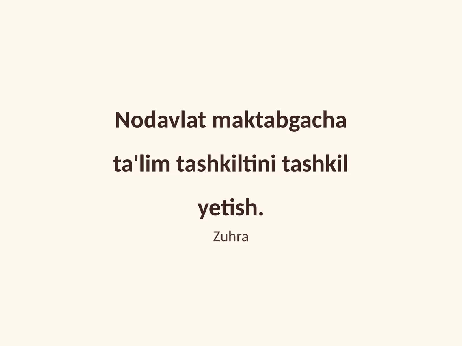 Nodavlat maktabgacha ta'lim tashkiltini tashkil yetish 1