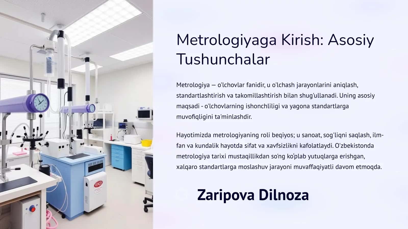 Metrologiyaga Kirish: Asosiy Tushunchalar 1