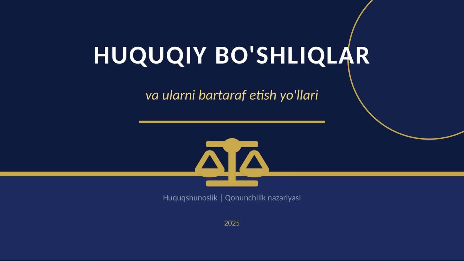 Huquqiy bo‘shliqlar va ularni bartaraf etish yo‘llari 1