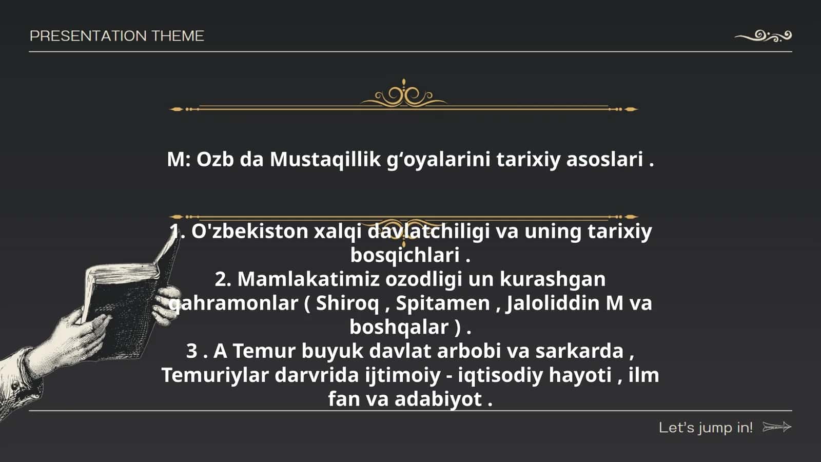 Ozb da Mustaqillik gʻoyalarini tarixiy asoslari 1