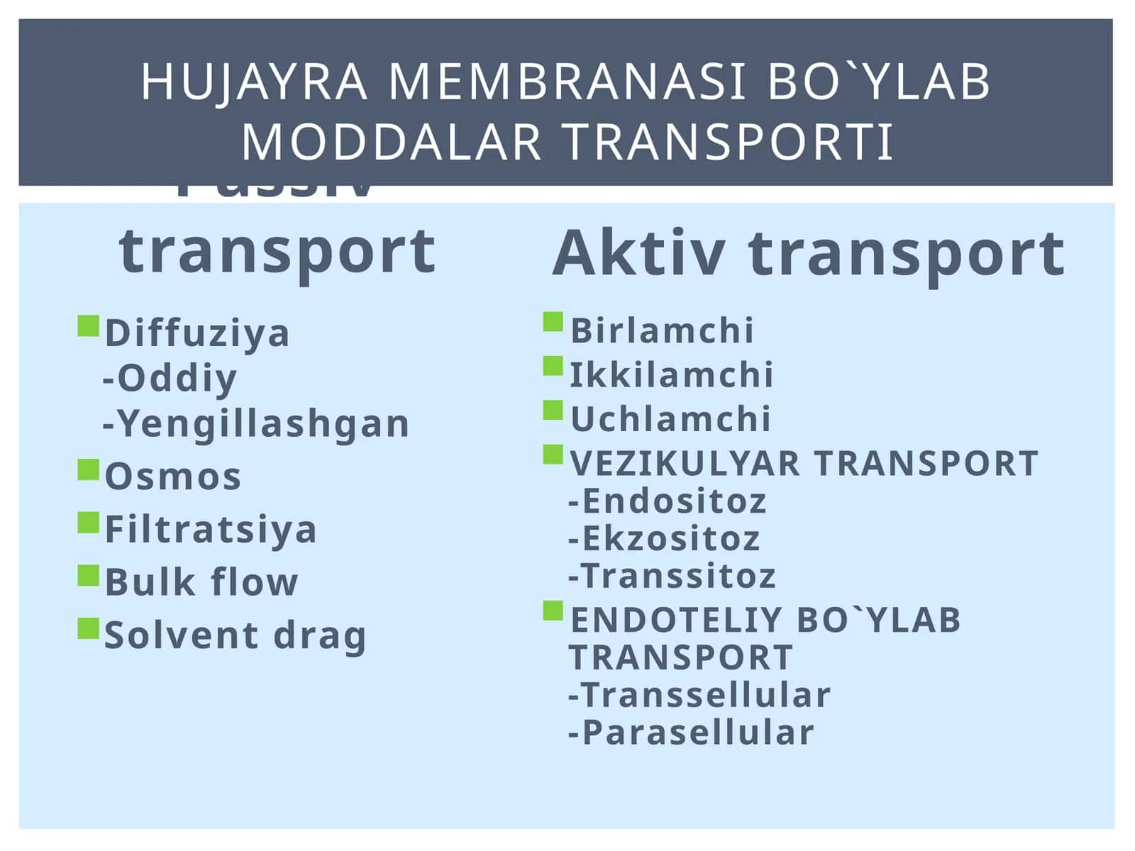 Passivtransport 1