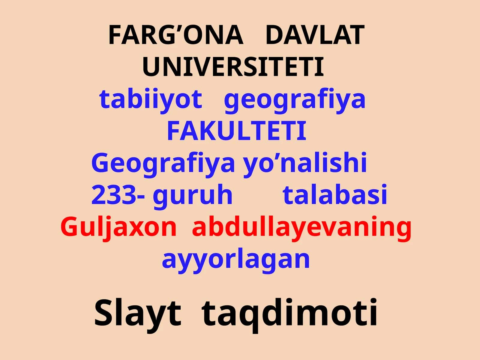 Slait taqdimoti 1