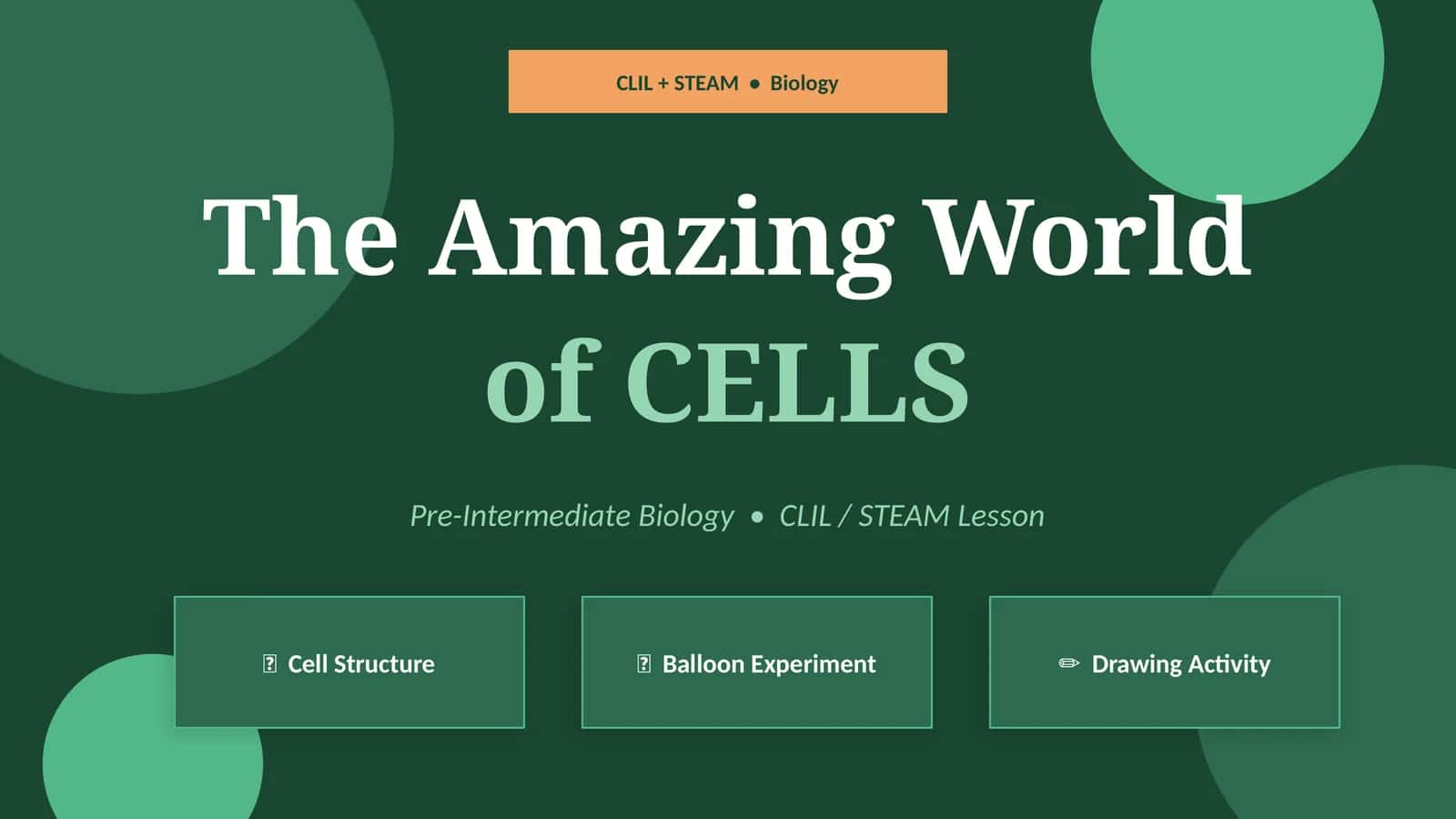 The Amazing World of Cells 1