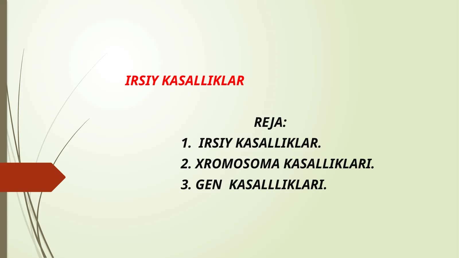 IRSIY KASALLIKLAR 1