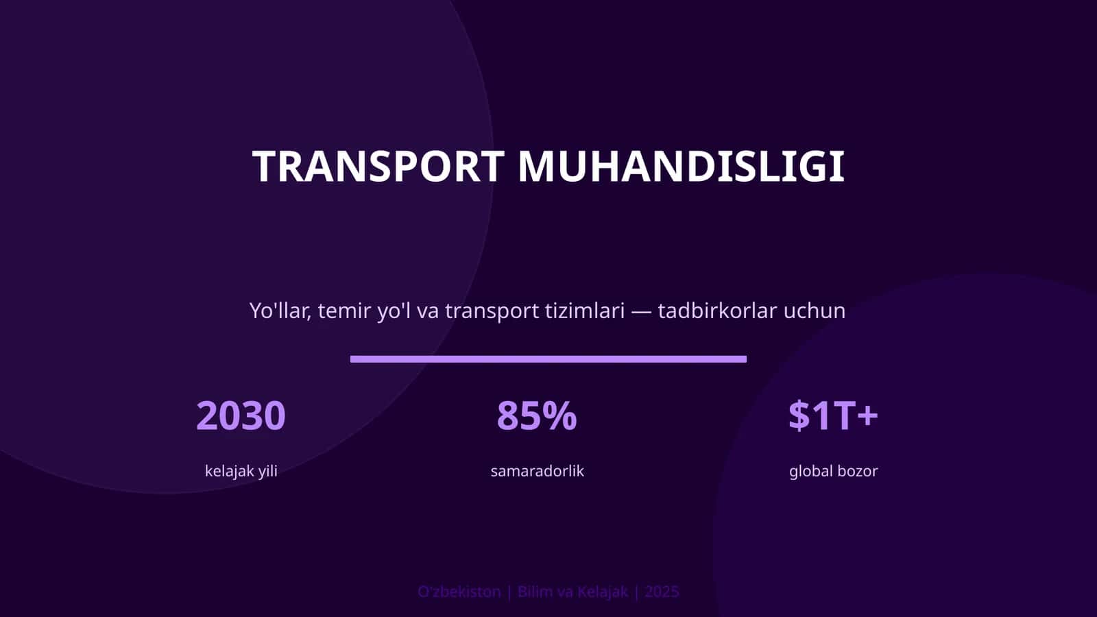 TRANSPORT MUHANDISLIGI 1