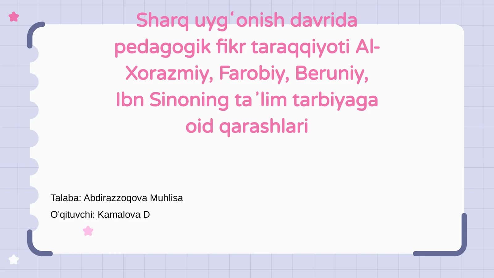 Sharq uygʻonish davrida pedagogik fikr taraqqiyoti 1