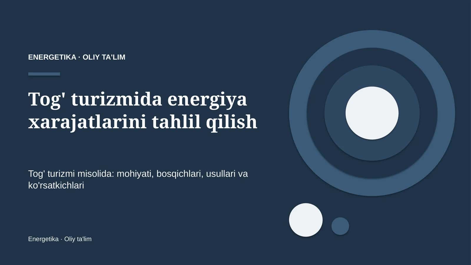tog' turizmida energiya xarajatlarini tahlil qilish 3482 1